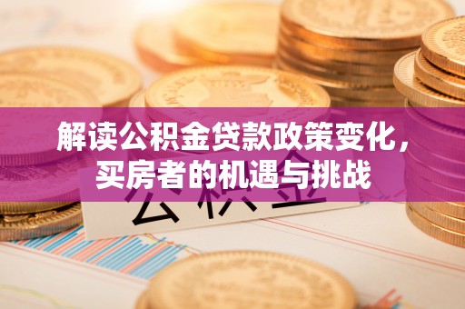 洛江解读公积金贷款政策变化，买房者的机遇与挑战