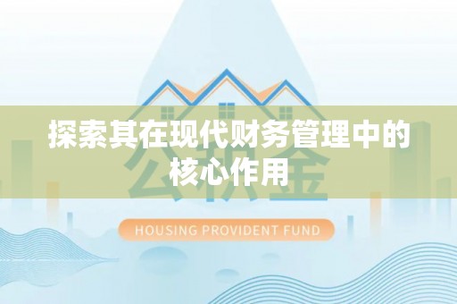 洛江探索其在现代财务管理中的核心作用