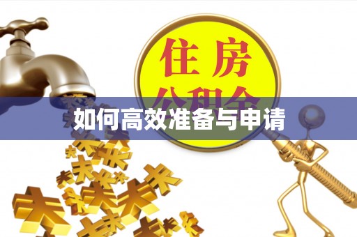 洛江如何高效准备与申请